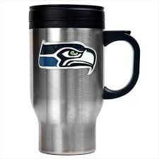 Seattle Seahawks 16oz Stainless Steel Logo Tumbler Travel Mug Cup
