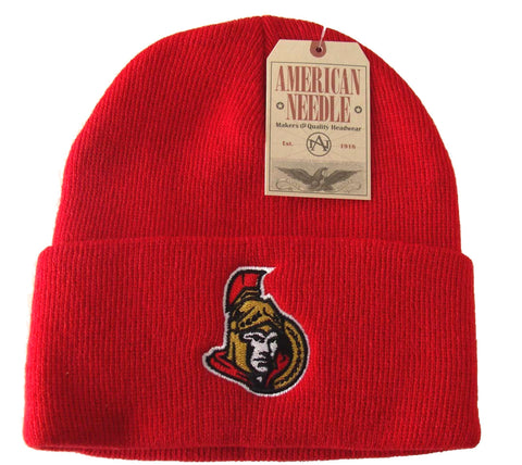 Ottawa Senators Embroidered Folded Beanie Ski Cap Red - THE 4TH QUARTER