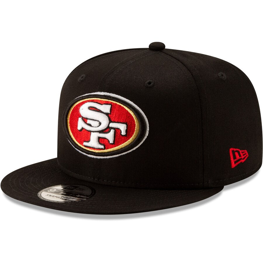 San Francisco 49ers Snapback New Era 9Fifty Basic Black Hat - THE 4TH QUARTER