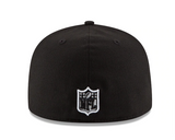 San Francisco 49ers Fitted New Era 59Fifty League Basic Cap Hat Black White