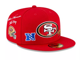 San Francisco 49ers Fitted New Era 59Fifty Icons Red Hat Cap