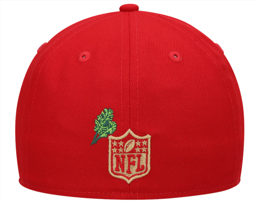 San Francisco 49ers Fitted New Era 59Fifty Stateview Red Cap Hat Grey UV - THE 4TH QUARTER