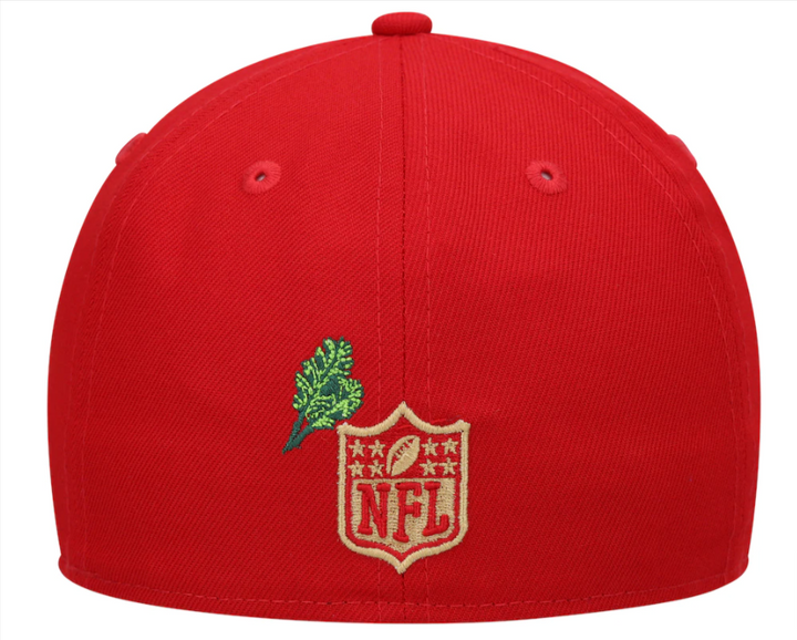 San Francisco 49ers Fitted New Era 59Fifty Stateview Red Cap Hat Grey UV - THE 4TH QUARTER