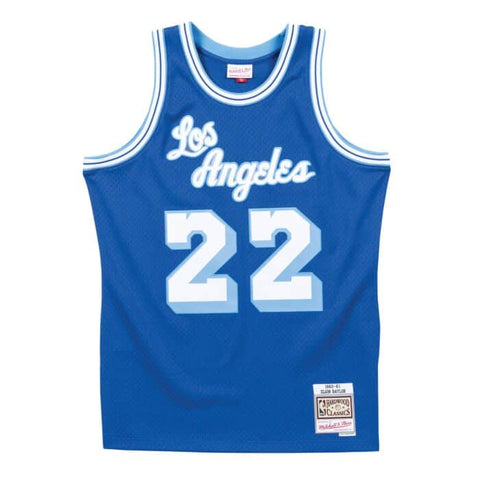 Los Angeles Lakers Mens Jersey Mitchell & Ness #22 Elgin Baylor 1960-61 Royal