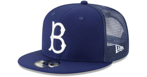 Brooklyn Dodgers Trucker Snapback New Era Mesh 9Fifty Blue Cap Hat