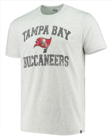 Tampa Bay Buccaneers Mens 47 Brand Union Arch T-Shirt Grey