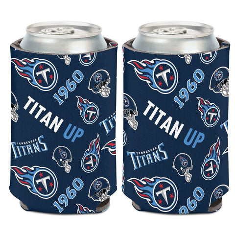 Tennessee Titans 12oz Scatterprint Can Cooler Kaddy Holder