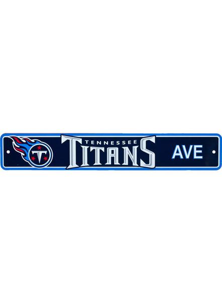 Tennessee Titans AVE Bar Home Decor Plastic Street Sign - THE 4TH QUARTER
