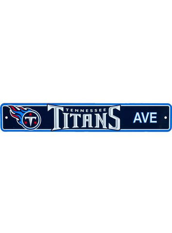 Tennessee Titans AVE Bar Home Decor Plastic Street Sign