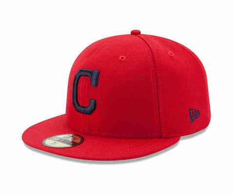 Cleveland Indians Fitted New Era 59FIFTY On Field Red Cap Hat