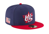 USA Fitted New Era 59Fifty 2017 World Baseball Classic Cap Hat Navy Red - THE 4TH QUARTER