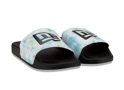 New Era Brand Mens Slides Sandals Ice Tie Dye