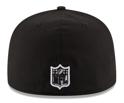 Tennessee Titans Fitted New Era 59FIFTY Logo Black White Cap Hat - THE 4TH QUARTER