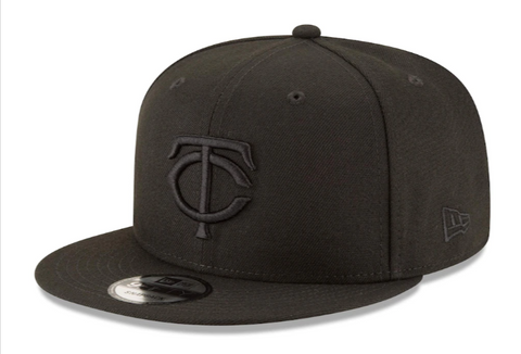 Minnesota Twins Snapback New Era 9Fifty Black on Black Cap Hat