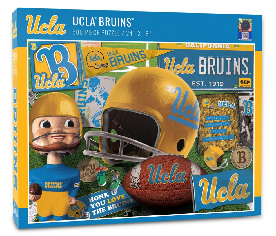 UCLA Bruins Retro 500 Piece Puzzle 24" X 18" - THE 4TH QUARTER