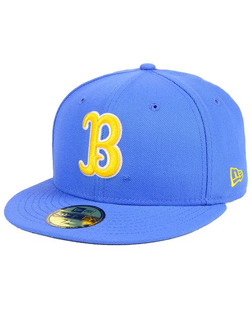 UCLA Bruins Fitted New Era 59Fifty B Logo Sky Cap Hat - THE 4TH QUARTER