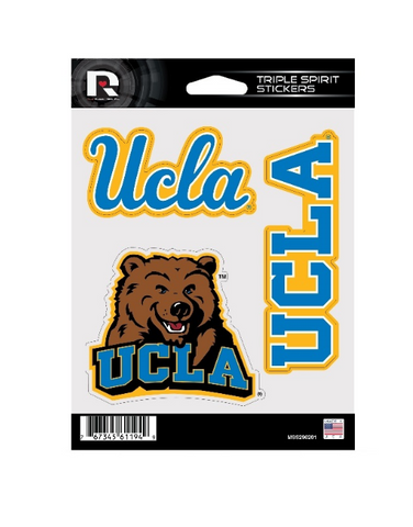 UCLA Bruins Sticker Triple Spirit Pack