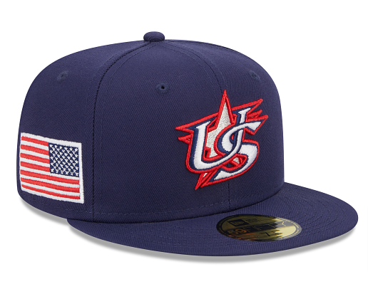 USA Fitted New Era 59FIFTY 2023 World Baseball Classics Navy Hat Cap - THE 4TH QUARTER