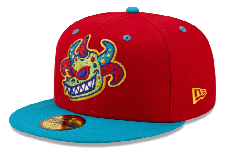 Vejigantes de Scranton/Wilkes-Barre Fitted New Era 59Fifty Copa de la Diversion Red Blue - THE 4TH QUARTER