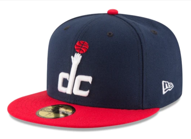 Washington Wizards Fitted 59Fifty New Era Cap Hat 2 Tone Navy Red - THE 4TH QUARTER