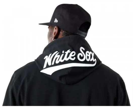 Chicago White Sox Mens Sweatshirt New Era Elite Black Pullover Hoodie - THE 4TH QUARTER