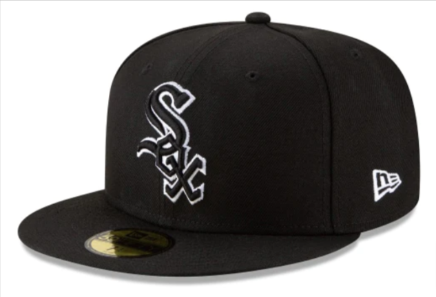 Black sox top baseball cap